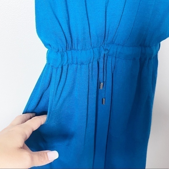 A/X Armani Exchange Blue Knit Layered Mini Dress Sz XS - Picture 5 of 7